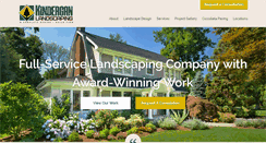 Desktop Screenshot of kinderganlandscaping.com