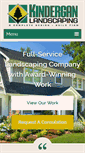 Mobile Screenshot of kinderganlandscaping.com